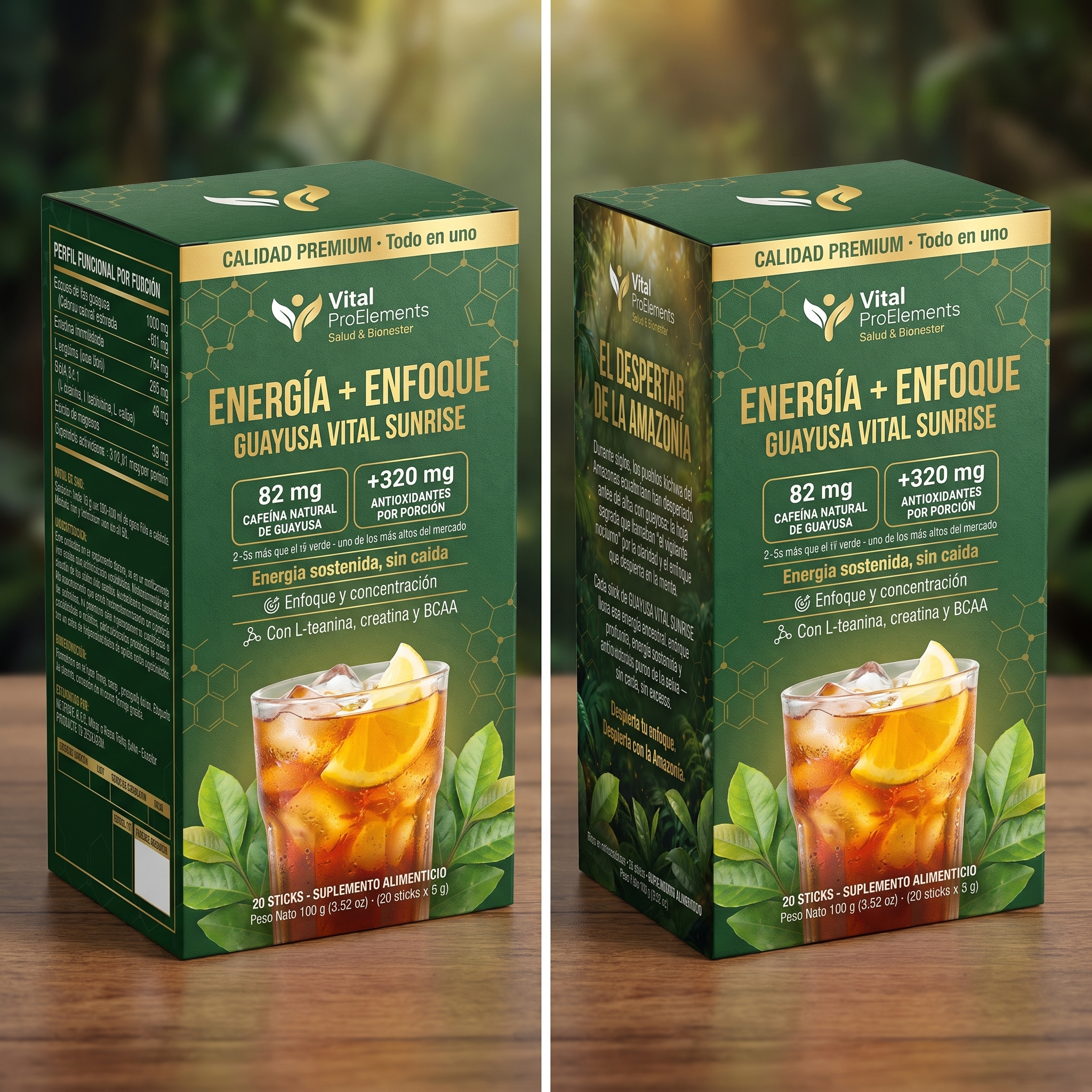 Guayusa Vital Sunrise — marca propia desarrollada de punta a punta por Alturya Pack